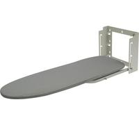 Table à repasser - Montage mural - Pliable - Surface 91 x 30 cm - Trois niveaux de hauteur - Résistante à la chaleur jusqu'à 150 °C - Max. 15 kg - Gris clair