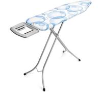 Table à repasser pliable - Hauteur de travail réglable - Système de pliage robuste - Support pour repasser - Système d'extension - Fermeture de transport - Sécurité enfants - Antidérapant - Noir jean 