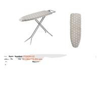 Table à repasser, structure résistante à la chaleur, réglable en hauteur, dimensions 109x33 cm, 4 couches