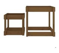vidaXL Tables de jeu de sable 2 pcs. Marron miel Pin massif