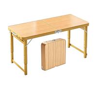Table à tréteaux pliante rectangulaire 100/120/180cm - Tables de salle à manger pliantes rectangulaires Postes de travail panique camping réglables hauteur Table utilitaire de grill(120cm/3.9ft)
