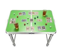 Table à tréteaux pliante rectangulaire Tables utilitaires portables - 70-180cm - Vert bleu - Table de gril d'extérieur réglable hauteur pour pique-nique, barbecue, jardin, camping(Green,120cm/3.9ft)