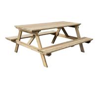 Table adulte pique-nique ""Gardenia"" - 180 x 150 x 75 cm - 6/8 personnes