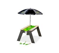 Table Bac à Sable et à Eau - Exit Toys - Aksent - Parasol Inclus - Outils de Jardin