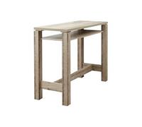 Table-bar 120cm avec étagère aspect bois vieilli - KOLYA -