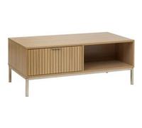Table basse ""Tasso"" effet bois naturel 100x40cm - 5 five simply smart