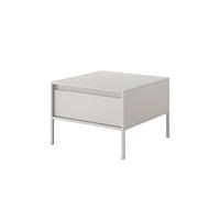 Table basse 1 tiroir 68 cm - ROMANE - Beige