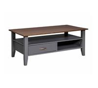 Table Basse 1 Tiroir Design ""Zernan"" 115cm Gris
