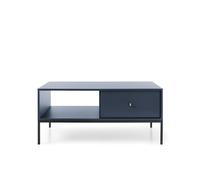Table basse 1 tiroir pieds métal noir 104 cm - ROSALIA