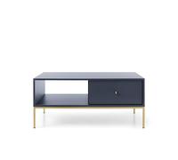 Table basse 1 tiroir pieds métal or 104 cm - ROSALIA