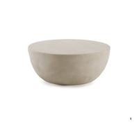 Table basse 100 diamètre en polyresine ciment sable