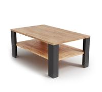 Vicco Table Basse, Anthracite, 100x60cm, avec Compartiment Ouvert pour Le Rangement des Magazines