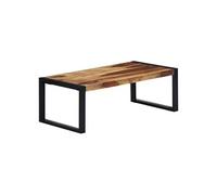 vidaXL Table basse 110 x 60 x 40 cm Bois de Sesham massif Brun G