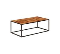 Table basse 110x60x40 cm Bois d acacia solide et acier