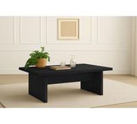 Table basse 120 cm LOANA effet bois noir BOBOCHIC Noir