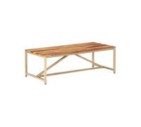vidaXL Table basse 120x60x40 cm Bois solide Marron