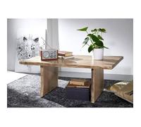 Table basse 120x70cm - Bois massif d'acacia laqué (Bois naturel) - Design naturel - PURE EDGE 305