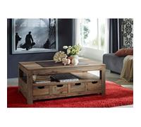 Table basse 120x70cm - Bois massif de palissandre huilé - NATURE GREY #33