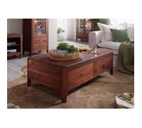 Table basse 120x70cm - Bois massif de palissandre huilé (Noisette) - Style moderne - BROOKLYN 12