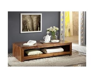 Table basse 135x70cm - Bois massif de palissandre laqué - DUKE #120
