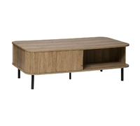 Table basse 2 portes en bois COLVA - Marron