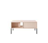 Table basse 2 tiroirs Beige - LIXIA