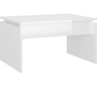 table basse "2026 Moderne" blanc brillant 68x50x38 cm bois composite - Tables basses - Meubles design 1183066