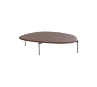 Table basse 26x121x97 cm MDF plaqué marron Kota