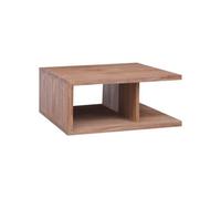 Table basse 70x70x30 cm Bois de teck massif Brun G