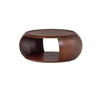 Table basse 72x72 cm bois de manguier brun Cole