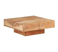 Table basse 80x80x28 cm Bois d acacia massif Brun G