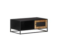 vidaXL Table basse Manguier brut