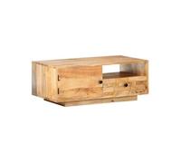Table basse 90x50x35 cm Bois solide de manguier