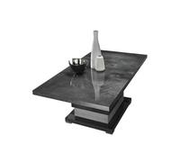 Table Basse à Pied Central Gris Aspect Pierre - HOFFMAN -