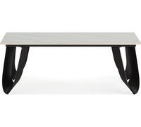 Table basse Aila ceramique blanche 120 x 65 x 44,5cm