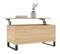 Table basse - AKOZON - Chêne sonoma - 90x44,5x45 cm - Bois d'ingénierie - Design relevable