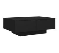 Table basse - AKOZON - Noir - 90x60x31 cm - Aggloméré - Montage facile