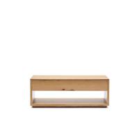 Table basse Alguema en placage chêne et finition naturelle 120 x 60 cm