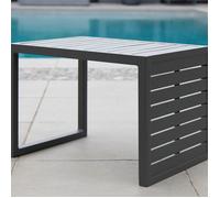 Table basse aluminium 2 positions - Lou Side