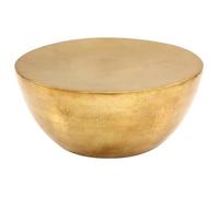 Table basse - Aluminium martelé - Laiton - Contemporain - Design - 70x30 cm