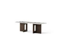 Audo Copenhagen Table de salon Androgyne Chêne foncé-Calacatta viola