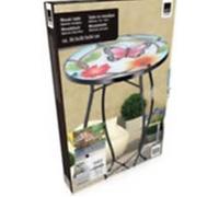 TABLE BASSE APPOINT GUÉRIDON FER FORGE VERRE INTERIEUR EXTÉRIEUR JARDIN
