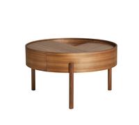 Woud Table basse Arc Ø66 cm Noyer