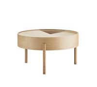 Woud Table basse Arc Ø66 cm Chêne huilé