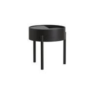 Woud Table d’appoint Arc frêne peint noir