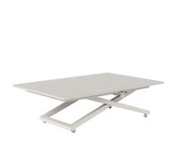 Table basse ARIA - relevable et extensible - 120-160x80 cm - Cachemire