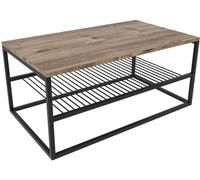 Table basse Asude Pin noir 95 x 55 x h42cm