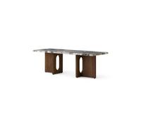 Audo Copenhagen Table basse Androgyne 45x120 cm Grey galaxy-chêne foncé