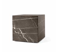 Table Basse Audo Socle Cubique Marbre Kendzo Gris