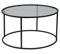 Table basse Aurum 80 noir gris 80 x 80 x h43cm